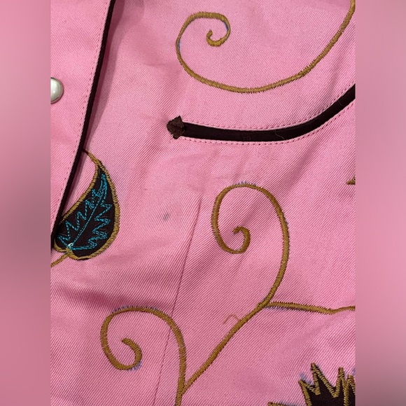 Modern Vintage Rockmount Pink Western Shirt Women’s Small, Pearl-Snap Style 7753 - Picture 8 of 10